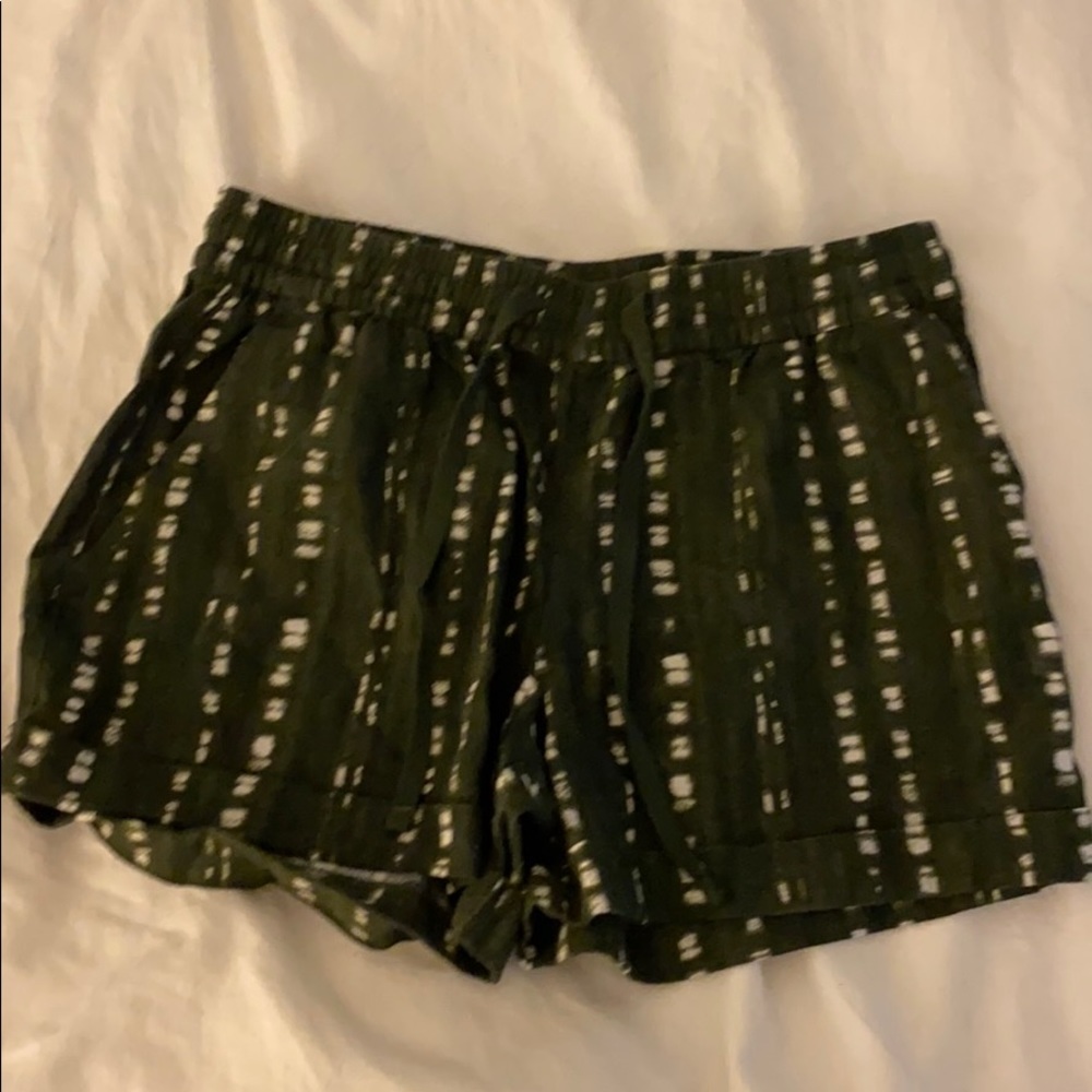 Green Old Navy Linen Blend Shorts